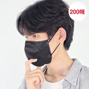 메디케이알 새부리형 데일리핏 KF94 M(중형), 미디블랙, 200개