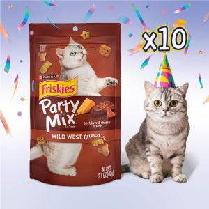 퓨리나 프리스키 파티믹스 60g 와일드 카우보이 10개 고양이 간식