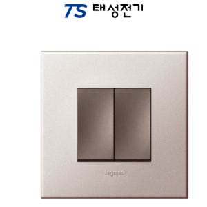 태성전기 르그랑 유럽 아테오 사각 스위치 3로 2구 소프트알루 투톤
