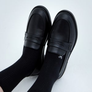 (출근/하객룩 추천)라운드토 클래식 페니로퍼 (3cm) HPWWCGA302