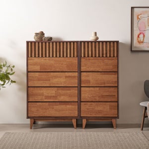 엘든 높은 인테리어 안방 원목 드레스룸 옷 5단 서랍장 세트