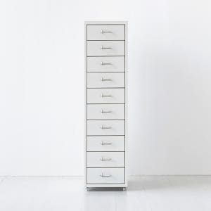피하 서랍장 10단 28x41x109, 10단, 화이트 1112.8537