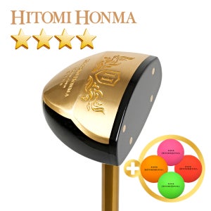 [2026년형] 협회공인인증 히토미혼마 4스타 파크골프채 ROYAL GOLD+볼4구