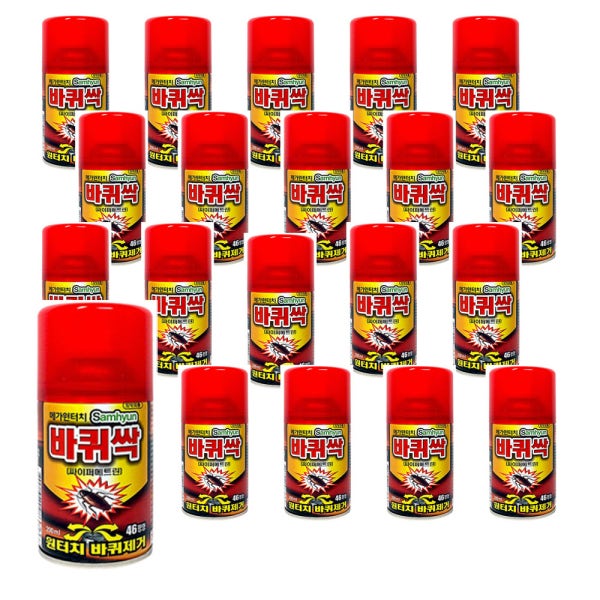 삼현제약 바퀴싹 200ml 20개 1박스 46평형 바퀴벌레 연막탄 싹쓸이 바퀴킬라