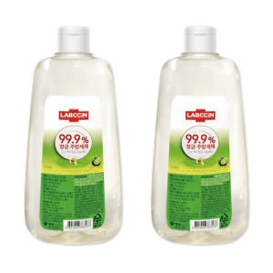 애경 랩신 키친케어 향균 주방세제 라임향 용기 500g+500g