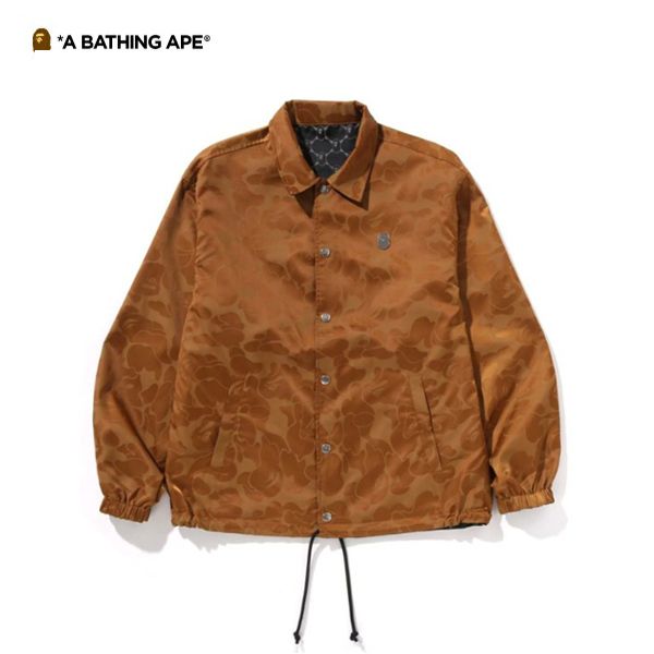 BAPE 베이프 솔리드 카모 JACQUARD NYLON REVERSIBLE 양면자켓 베이지