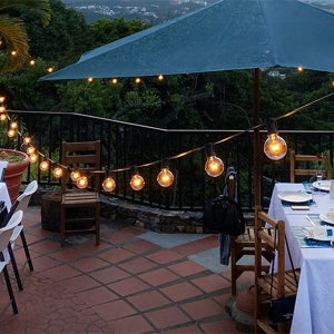 태양광 G40 알전구 트리전구 USB겸용 7M 10램프 줄조명 필라멘트 전구 볼