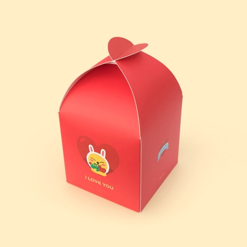 선물상자 무지 80x80x105mm 접이식 핸드메이드 작은 어버이날 박스