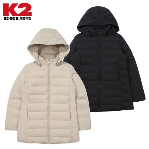 K2 여성 구스 슬림 씬에어 경량 패딩 후드 탈부착 점퍼