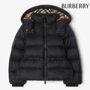 [국내/패션툴즈] 25SS 버버리 키즈 여아 퍼퍼 구스 패딩 재킷 블랙 8100103 8Y 10Y
