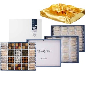 100% 국내산 원재료 서해한과 3단구성 한과 명절 선물세트 서해연화 개별포장