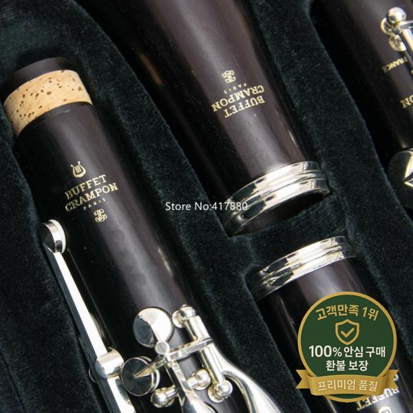 하이 퀄리티 뷔페 아이젠 RC Bb 클라리넷 BC1114-2-0 튠 흑단 목재 은 도금 케이스 포함 17 키