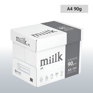 밀크 PT 복사용지 A4 90g 2500매 1박스 (500매X5권)
