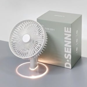 무선 탁상용 USB 선풍기 사무실 책상용 소형 무드등 미니