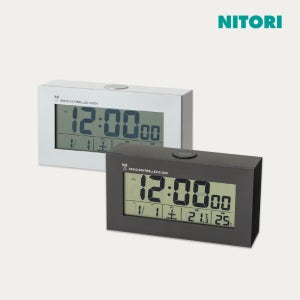 니토리 자동설정(전파시계) 디지털 시계