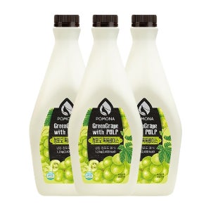 포모나 톡톡베이스 청포도 1.2L, 3개