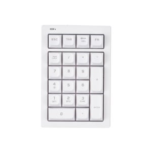 지클릭커 오피스프로 사일런스M 멀티포지션 NK21 무선 넘버키패드 키보드 White