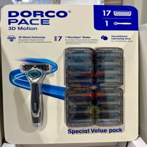 도루코 페이스 3D 모션 면도기세트 7중날 면도기 1 개 + 날 17개 대용량 코스트코