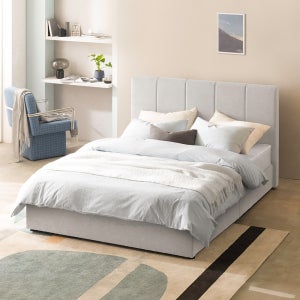 지누스 키스톤 스프링 25cm+매든 저상형 프레임 침대 (라지킹)