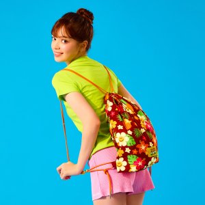 [위글위글] 가벼운 복조리 백팩 스트링백 - Aloha Penguin