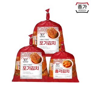 종가 포기김치 4kg 2개 + 총각김치 850g 1개 외 택 1
