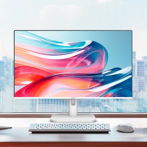 필립스 24E1N2100AW 120 시력보호 4면 보더리스 스피커 화이트 무결점 모니터
