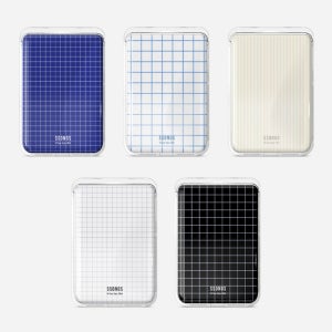 쏭스 맥세이프 카드지갑 2배자력 3카드팩 에폭시 그리드무드 시리즈 5종 01 딥 그리드 G043