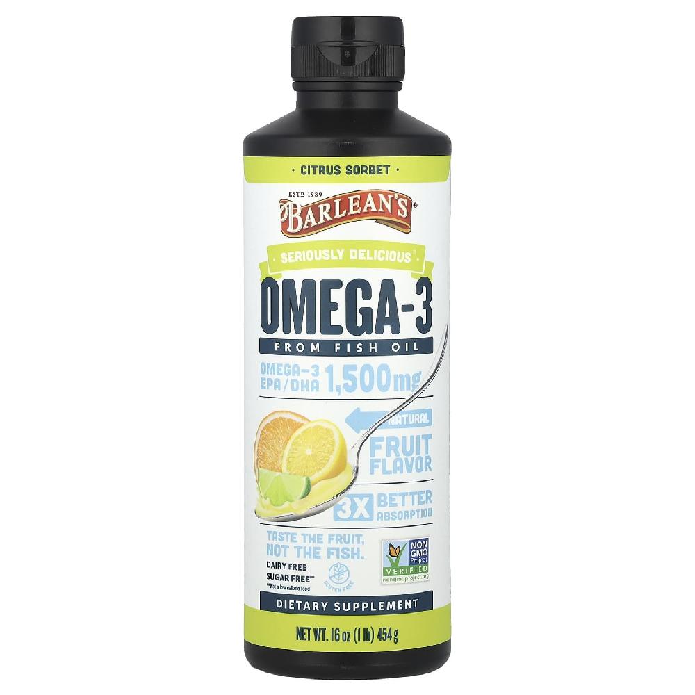 발린스 <b>오메가3</b> 액상 Omega3 <b>from</b> Fish Oil 시트러스 셔벗 454g