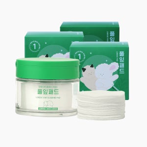 [오늘출발] 로렌츠 풀잎패드 강아지귀청소 강아지귀세정제 40매 160g, 3개