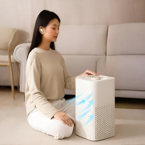 저소음 미니 공기청정기 거실 사무실 USB 음이온 공기청정기