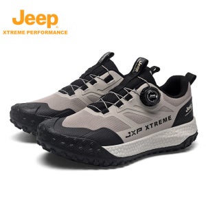Jeep 아웃도어 도보 등산화 남성 여름 통기성 오프로드 러닝화 빠른 반응화 카키