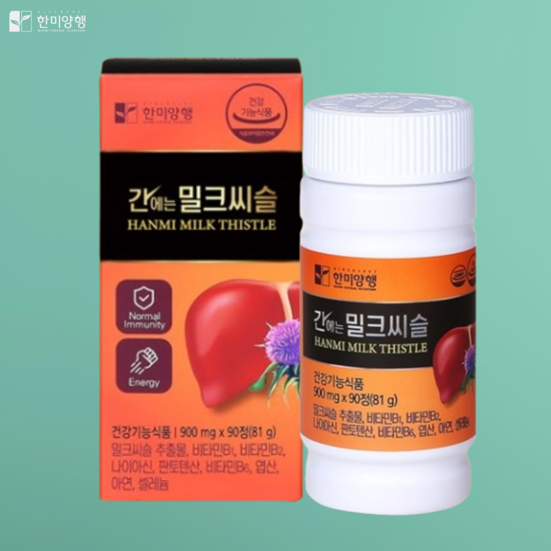 간에는 밀크씨슬 효능 <b>실리마린</b> 간건강 밀크시슬 약3월분 90정, 1개