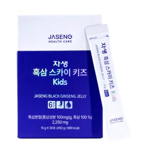 자생 흑삼 스카이 키즈 15g, 30개 6년근 흑삼 원물 아이가 먼저 찾는 건강식품 스틱젤리 사과 배 모과 맛있는 과일맛