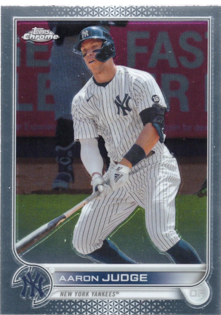 애런 저지 뉴욕 양키스 Topps Chrome 야구카드