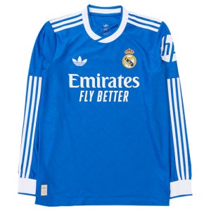 아디다스 레알마드리드 써드 어센틱 긴팔 유니폼 저지 25/26 선수 마킹 패치 JP3925