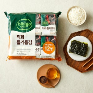 비비고 직화 들기름김 4.5g 12개입, 3개