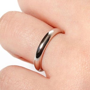 백금 플래티늄 화이트 기본 엥 게이지 반지 인덕 인복 3미리 굵기 심플