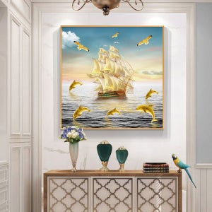 인테리어 그림 고급 감각의 집 현관 사무실 벽걸이 순조로운 항해 주방 침실 복도 통로 액자