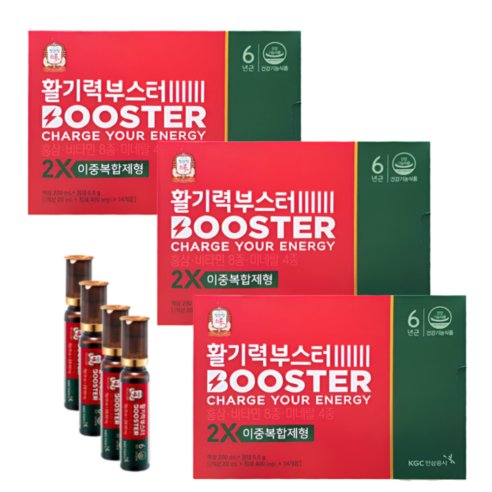 <b>정관장</b> 올인원 미네랄 영양제 수험생 피로회복 활기력 부스터 14병 3박스