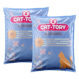 플레인 캣토리 고양이 모래 15L 2개입 대용량 고양이 화장실 모래