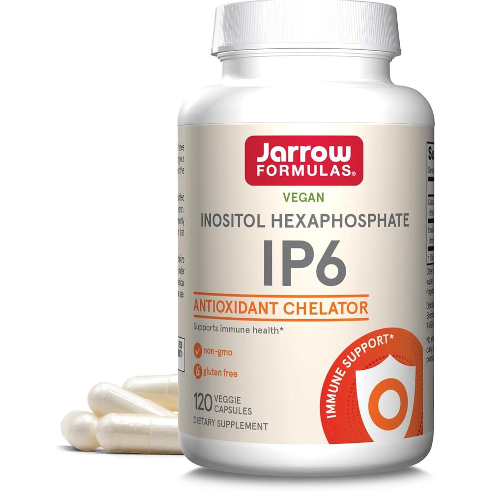 Jarrow Formulas 자로우 포뮬라 <b>IP6 이노시톨 헥사포스페이트 500mg</b> 120캡슐 2팩