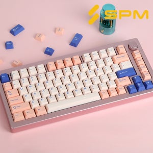 SPM PBT 기계식키보드 체리 키캡 3색 피치블루