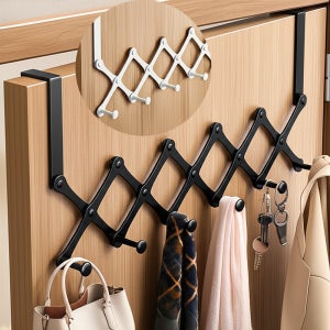 바이더픽 길이조절 도어행거 문걸이 벽 행거 가방모자걸이 방문옷걸이 무타공 자바라 도어후크