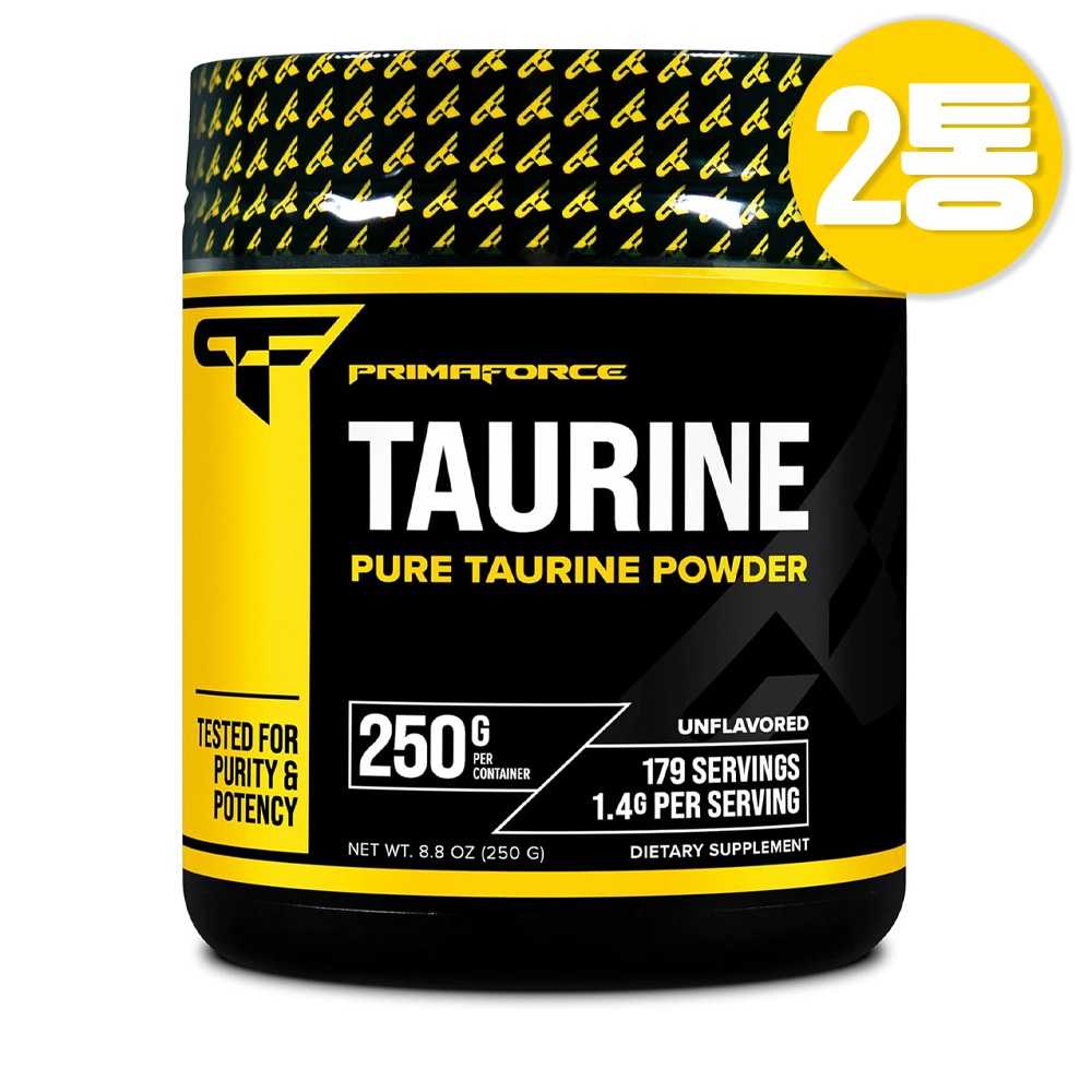 <b>프리마포스</b> 타우린 분말 250g 6개월분 2통 pure taurine powder