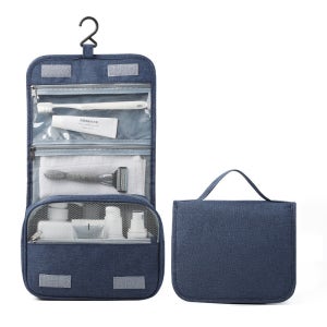 방수 대용량 세면용품 가방 캐리어정리백 여행가방 샤워가방 네이비 소형 이미지 참조