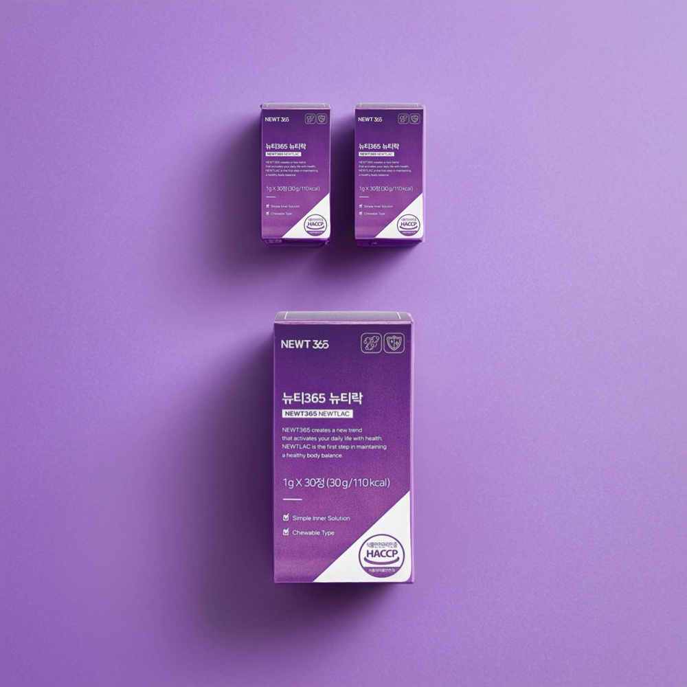 <b>뉴티</b>365 <b>뉴티</b>락 유산균 K낙산균 쾌변 유산균 30정, 3개