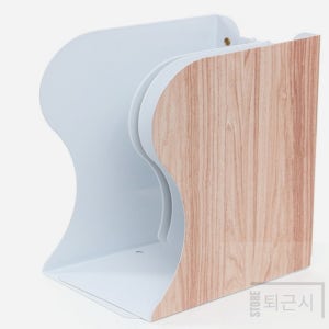 퇴근시 접이식 책꽂이(내추럴) 사무실책꽂이 학원책상