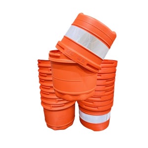 도로공사 차량통제 분리보관 방호벽 드럼통 진출입로 펜스 가드