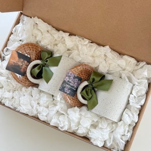 커플 크림 에그쉘 머그잔 라탄 티코스터 컵받침 신혼부부 집들이선물세트 결혼선물 감성 답례품