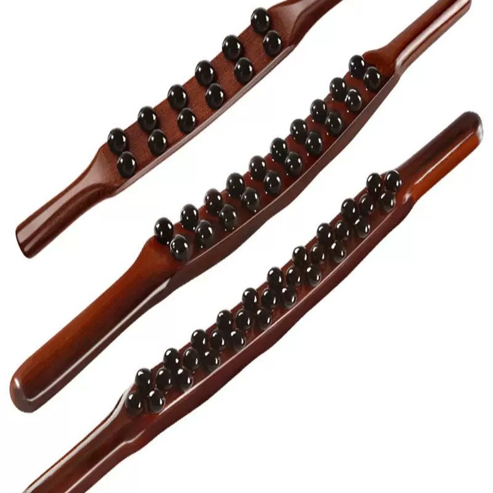 원목 롱 괄사 종아리 돌기형 구슬 마사지바 <b>복부</b> 안마 A. 웨이브이중열 40cm